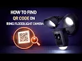 How To Find QR Code On Ring Floodlight Camera