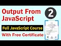 Output from JavaScript