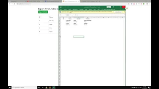 REQUEST Export HTML Table To Excel using Javascript
