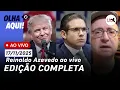 Lagu Reinaldo ao vivo: Motta fala em urgência do PL Antifacção; Tarcísio x Lula; eleições no Chile e+