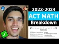Watch Me Take 5 Academy s NEW FULL 2023-2024 ACT Math Practice Test 5 Academy ACT Test Questions