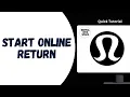 How to Start a Return Online in lululemon