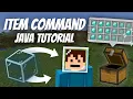 How To Use The Item Command In Minecraft Java Edition Replace Player Items Chest Items