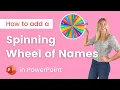Create a Spinning Wheel of Names in PowerPoint Random Name Picker