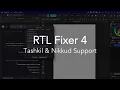 RTL Fixer 4 - Introducing Tashkil Nikkud Support