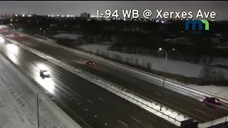 Minnesota snow causing slick spots on roads