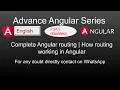 Advance Angular 10 Learn Angular routing in details How routing works in angular 10 in English