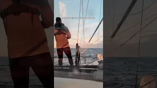 No instruments but sailing into the  sunset 🙌🏻 🌅 #sailing #irishsea #ocean #adventure