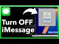 How To Turn Off iMessage On Mac