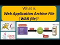 What is Web Application Archive File WAR file