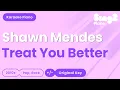 Download Lagu Shawn Mendes - Treat You Better (Piano Karaoke)
