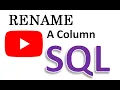 How to Rename a Column in SQL Server