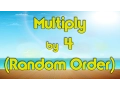 Multiply by 4 Random Order Learn Multiplication Multiply By Music Jack Hartmann