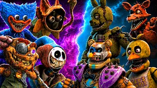 Top 5 Poppy Playtime Chapter 5 vs FNAF Fight Animations