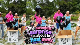 This Balloon Box Reveal Had Everyone Cheering 🎉💙💖 #couples