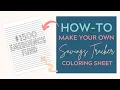 How To Create A Savings Tracker Coloring Sheet DIY Savings Tracker Etsy Passive Income