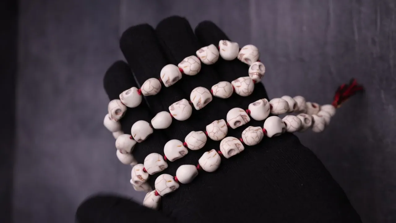 Mund Mala for Spiritual Practices, Meditation & Devotional Wear
