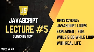 JavaScript Loops Explained For While Do-While Loop with Real Life Examples