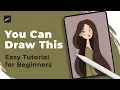 PROCREATE Drawing for Beginners - EASY Step by Step Tutorial