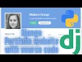 Django Portfolio website with source code Digital Resume with Python host your Resume website
