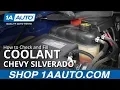 How to Check and Fill Coolant Fluid 14-19 Chevy Silverado