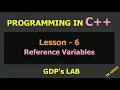 reference variables in C Lesson - 6 C in Hindi