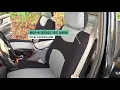 How to Install Car Seat Covers for Front Seats with Built-In Seatbelts FH Group FB351