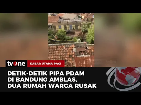 Pipa PDAM Jebol dan Hancurkan Rumah Warga di Bandung