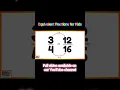 Equivalent Fractions for Kids