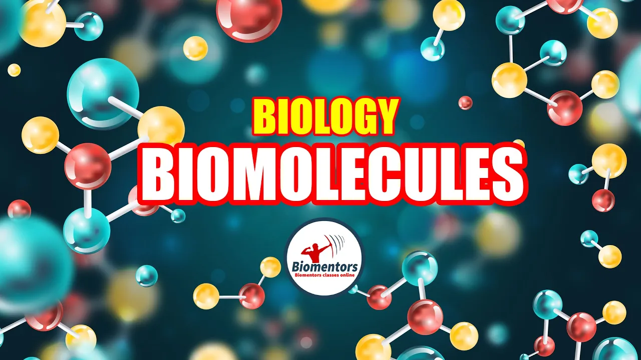 Biomolecules l Lecture 8 l Biology l NEET
