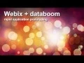 Webix Databoom rapid application prototyping
