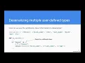 CS3B Week 8 JSON multiple user-defined types