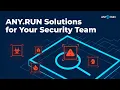 Interactive Malware Analysis and Threat Intelligence - ANY RUN