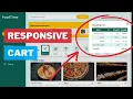 Responsive Cart Online Food Delivery Website with HTML CSS Javascript Part 2