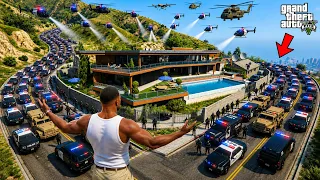 🚨 Franklin’s House Got Raided by the Biggest Police Force Ever in GTA 5! 😱