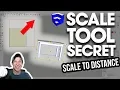 SketchUp SCALE TOOL TIP - Set Distances with the Scale Tool