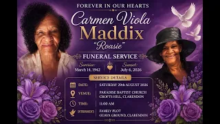 Carmen Maddix aka Rosie Funeral Service