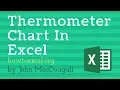 Create A Thermometer Chart In Excel To Display Current vs Target Value