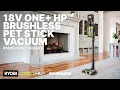 RYOBI 18V ONE HP Brushless Pet Stick Vacuum R18XSV9PET142BLK2