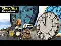 Clock dial Size Comparison Clock Tower Size faces world largest clock