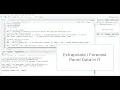Extrapolating Forecasting time series values in R - Tutorial for Panel Data