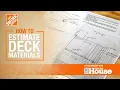 How to Estimate Deck Materials The Home Depot with thisoldhouse