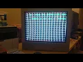 Sony Trinitron with stretched geometry horizontal size adjustment demo
