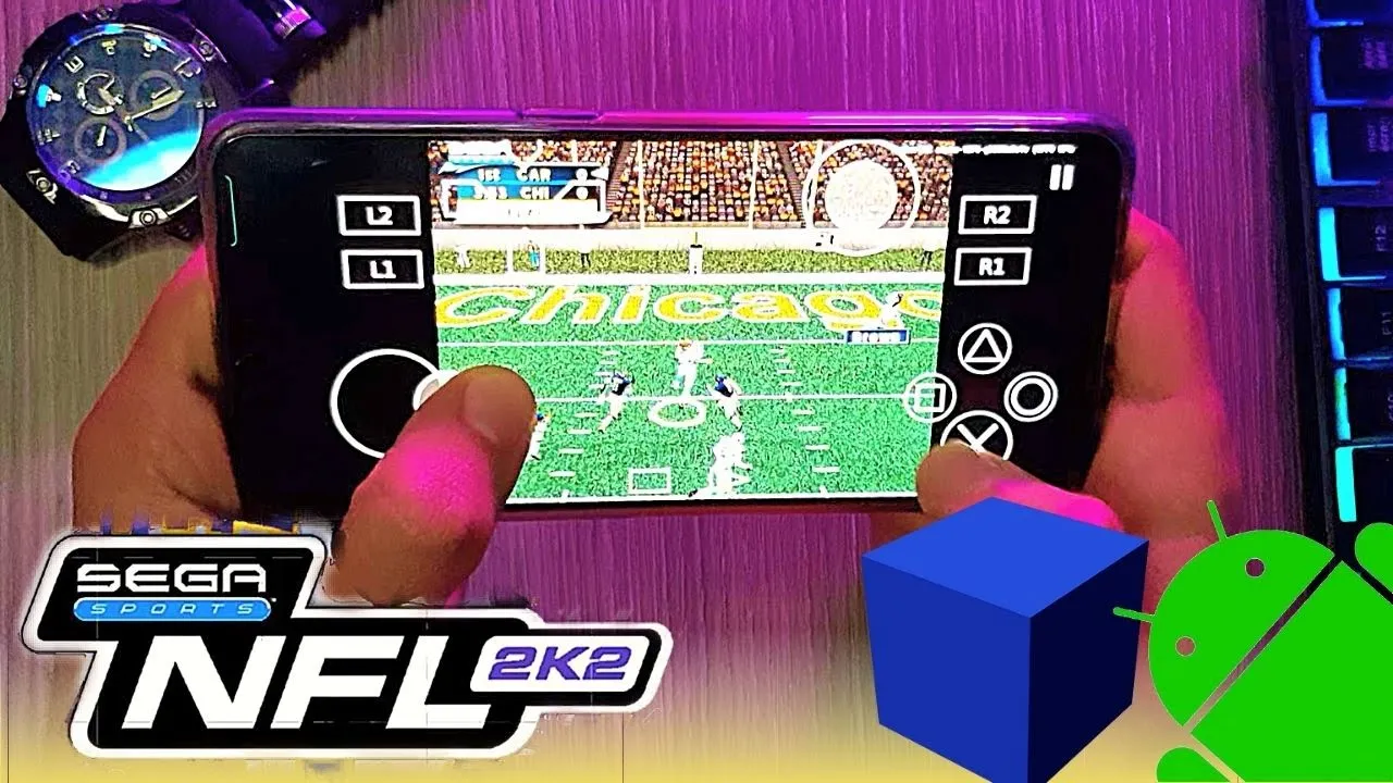 NFL 2k2 - PS2 Emulator Android Gameplay - Aether SX2 APK - NFL 2k2 Mobile - 2022