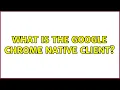 What is the Google Chrome Native Client