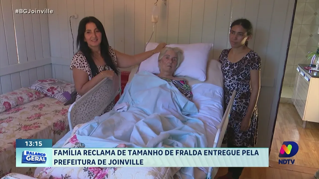 Família em Joinville reclama de tamanhos de fraldas fornecidas pela prefeitura