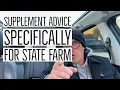 Insurance Claim Supplement Advice For State Farm