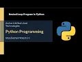 Python Tutorial for Beginners 14 Nested Loop Program in Python
