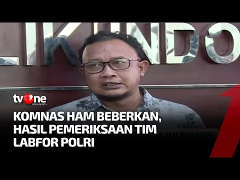 Konferensi Pers Komnas HAM Hasil Uji Balistik Brigadir J