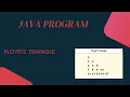 CODING ARMY JAVA PROGRAM FLOYD S TRIANGLE